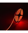 Ruban LED COB 5m 9W/m Rouge sans points - 24V DC, IP67, 240 LED/m, 5 ans de garantie