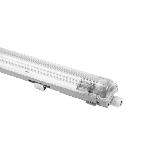 Luminaire LED T8 Limea 150cm, câblage traversant - Pour 1 tube LED 150cm, IP65 étanche