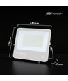 Projecteur LED 150W - 135lm/W, puce CREE, IP65, boîtier noir, garantie 6 ans