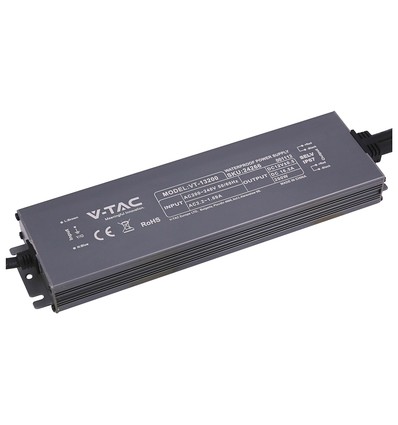 Alimentation LED 200W 12V DC - 16.6A, Étanche IP67