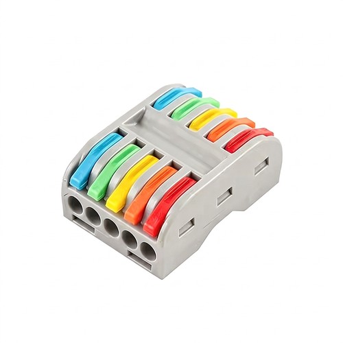 Connecteur rapide sans vis pour 5 fils