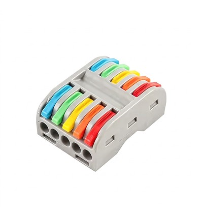 Connecteur rapide sans vis pour 5 fils