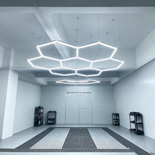 Kit complet LED Hexagone 240W RA95 7 sections - Avec raccordement