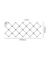 Kit complet LED Hexagone 320W RA92 14 sections - Connexion incluse