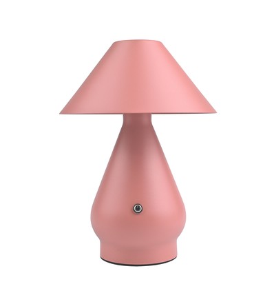 Lampe de table LED rechargeable - Rose, Ø16cm, H 21,5cm, tactile dimmable, 3-en-1, IP20