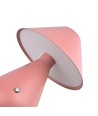 Lampe de table LED rechargeable - Rose, Ø16cm, H 21,5cm, tactile dimmable, 3-en-1, IP20