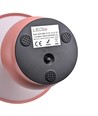 Lampe de table LED rechargeable - Rose, Ø16cm, H 21,5cm, tactile dimmable, 3-en-1, IP20