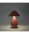 Lampe de table LED rechargeable - Rose, Ø16cm, H 21,5cm, tactile dimmable, 3-en-1, IP20