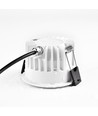 Spot encastrable 10W Ø8,5cm dimmable RA99 - IP54, perçage : Ø7,5 cm, dimensions : Ø8,5 cm, bord blanc