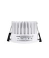 Spot encastrable 10W Ø8,5cm dimmable RA99 - IP54, perçage : Ø7,5 cm, dimensions : Ø8,5 cm, bord blanc