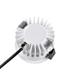Spot encastrable 10W Ø8,5cm dimmable RA99 - IP54, perçage : Ø7,5 cm, dimensions : Ø8,5 cm, bord blanc