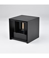Applique 3W CUBIC PRO - IP65, noir, repiquable, ajustable, carrée, extérieur, source incluse
