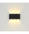 Applique 6W CURVE - IP65, noir, haut/bas, extérieur, source incluse
