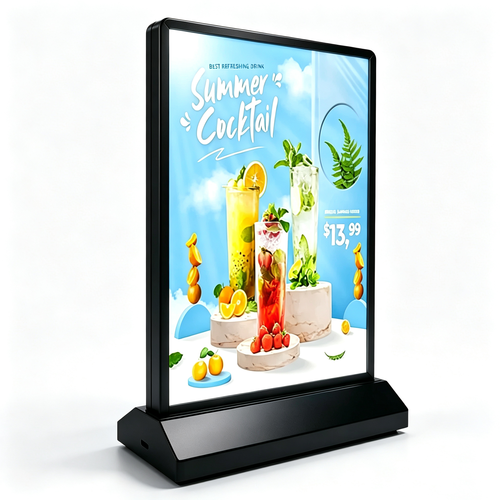 Porte-menu A4 - Cadre lumineux double face