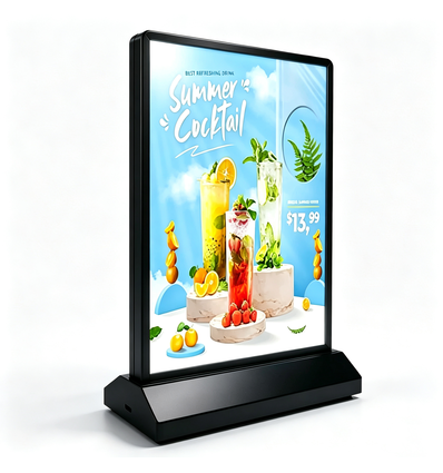 Porte-menu A4 - Cadre lumineux double face