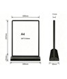 Porte-menu A4 - Cadre lumineux double face