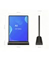 Porte-menu noir A5 - Cadre lumineux double face
