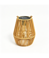 Lanterne Solaire en Rotin – Lampe de Jardin Bohème avec Allumage Automatique, IP44