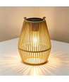 Lanterne Solaire en Rotin – Lampe de Jardin Bohème avec Allumage Automatique, IP44