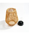 Lanterne Solaire en Rotin – Lampe de Jardin Bohème avec Allumage Automatique, IP44