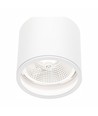Plafonnier pour AR111 GU10 - Blanc, IP65 extérieur, Ø12cm, 11,5cm haut, aluminium, sans source lumineuse