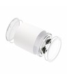 Plafonnier pour AR111 GU10 - Blanc, IP65 extérieur, Ø12cm, 11,5cm haut, aluminium, sans source lumineuse