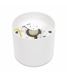 Plafonnier pour AR111 GU10 - Blanc, IP65 extérieur, Ø12cm, 11,5cm haut, aluminium, sans source lumineuse
