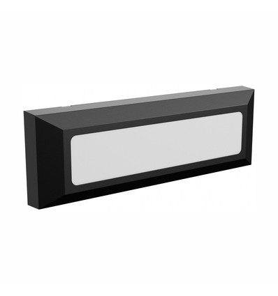 Luminaire d'escalier LED 6W, CCT - 3 couleurs, IP54, noir, applique extérieure