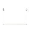 126cm suspension table à manger dimmable - Blanche, 18W LED, câbles inclus
