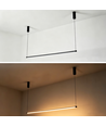 86cm suspension table à manger dimmable - Noire, 11W LED, câbles inclus