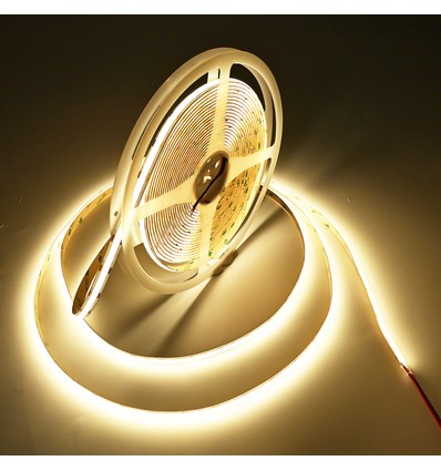 5m 17,5W/m Ruban LED COB sans points RA93 - 3000K, 24V DC, IP20, 304 LED/m