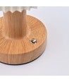 Lampe de table LED rechargeable - Tissu, tactile dimmable, CCT, IP20