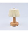 Lampe de table LED rechargeable - Tissu, tactile dimmable, CCT, IP20