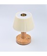 Lampe de table LED rechargeable - Tissu, tactile dimmable, CCT, IP20