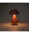 Lampe de table LED rechargeable - Rose, Ø15cm, H 22cm, tactile dimmable, 3en1, IP20