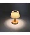 Lampe de table LED rechargeable - Tissu, tactile dimmable, CCT, IP20