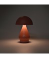 Lampe de table LED rechargeable - Rose, Ø15cm, H 22cm, tactile dimmable, 3en1, IP20