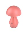 Lampe de table LED rechargeable - Rose, Ø15cm, H 22cm, tactile dimmable, 3en1, IP20