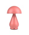 Lampe de table LED rechargeable - Rose, Ø15cm, H 22cm, tactile dimmable, 3en1, IP20
