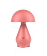 Lampe de table LED rechargeable - Rose, Ø15cm, H 22cm, tactile dimmable, 3en1, IP20