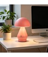 Lampe de table LED rechargeable - Rose, Ø15cm, H 22cm, tactile dimmable, 3en1, IP20