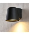Applique murale Avero GU10 - Noir, IP65, intérieur/extérieur, sans source lumineuse