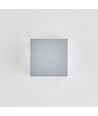 Applique 6W CUBIC PRO - IP65, gris argent, repiquable, réglable, carrée, haut/bas, intérieur/extérieur, source incluse