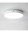 Plafonnier LED rechargeable avec capteur - Capteur micro-ondes, Ø20cm, 6W, CCT, Blanc