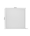 Dalle LED 60x60 36W Triac dimmable - 116lm/w, UGR19, RA92, bord blanc
