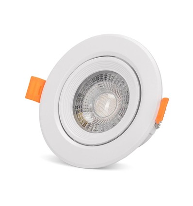 Spot LED encastrable 7W Ø10cm - Perçage : Ø8 cm, Dimensions : Ø10 cm, Driver intégré