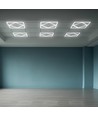 Dalle LED 60x60 V-Tac 64W Diamond-in-Square - 595x595mm, Driver Lifud, sans scintillement, 6500K