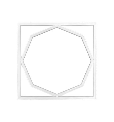 Dalle LED 60x60 Octagon Borderline, 72W - 6500K, Double driver Lifud, sans scintillement