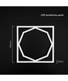 Dalle LED 60x60 Octagon Borderline, 72W - 6500K, Double driver Lifud, sans scintillement
