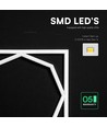 Dalle LED 60x60 Octagon Borderline, 72W - 6500K, Double driver Lifud, sans scintillement